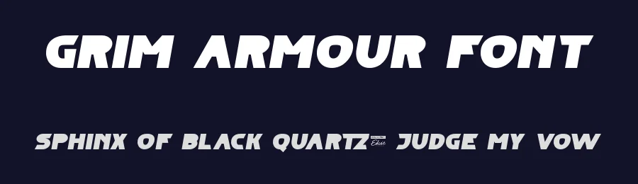 Grim Armour Font by edricstudio — Display Font — thumbnail 2