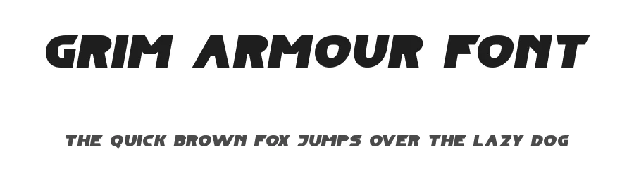 Grim Armour Font by edricstudio — Display Font
