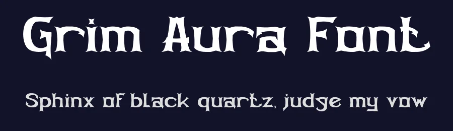 Grim Aura Font by PutraCetol Studio — Display Font — thumbnail 2