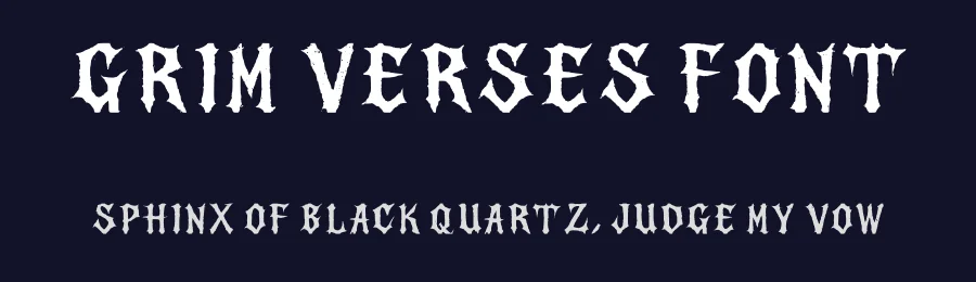 Grim Verses Font by HELLBERTO — Serif Font — thumbnail 2