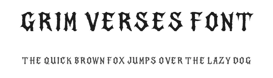 Grim Verses Font by HELLBERTO — Serif Font