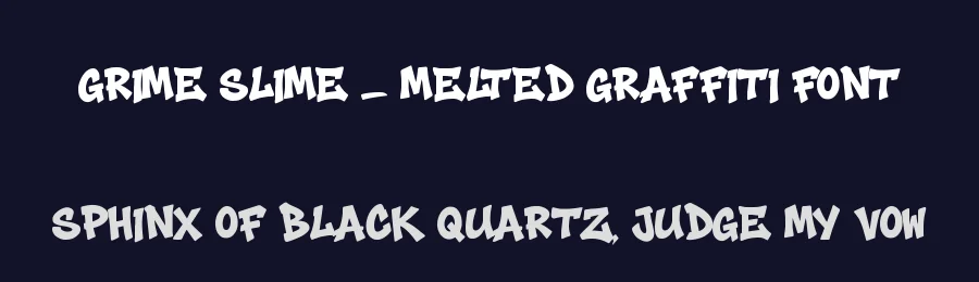 Grime Slime – Melted Graffiti Font by Cikareotype Studio — Display Font — thumbnail 2