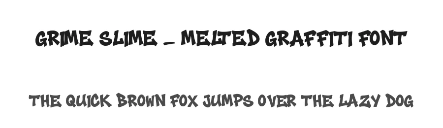 Grime Slime – Melted Graffiti Font by Cikareotype Studio — Display Font