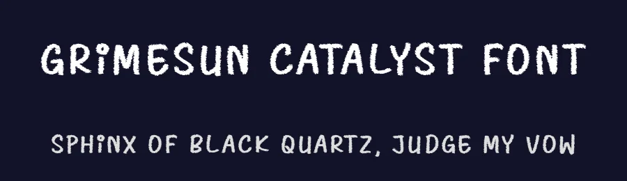 Grimesun Catalyst Font by perspectype — Display Font — thumbnail 2