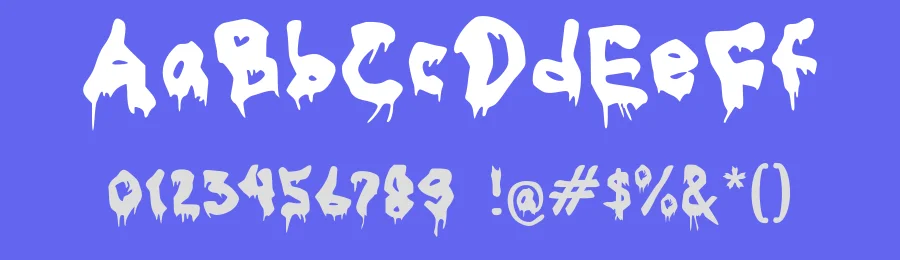 Grimooza Splatter Spooky Font by Mei Suseno — Decorative Font — thumbnail 3