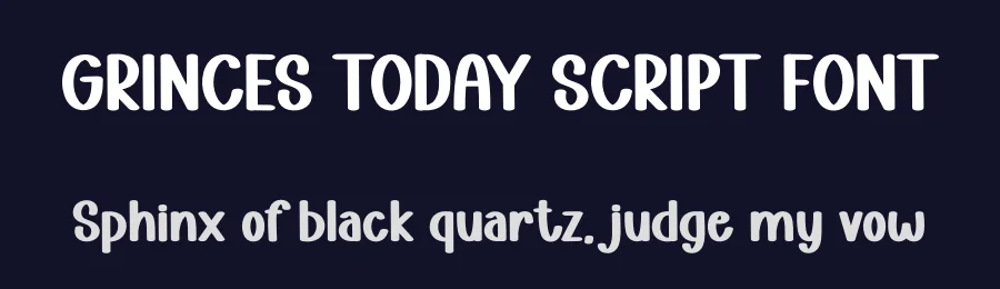 GRINCES TODAY SCRIPT FONT by freshtypeink — Display Font — thumbnail 2