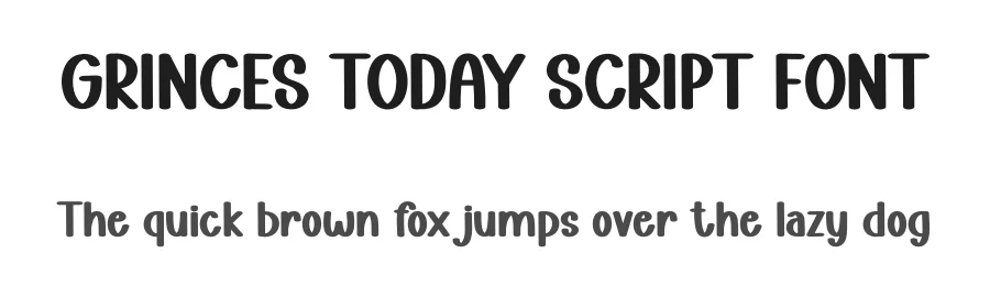 GRINCES TODAY SCRIPT FONT by freshtypeink — Display Font