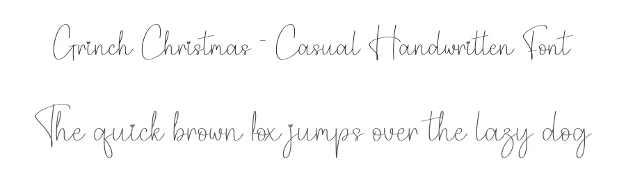 Grinch Christmas – Casual Handwritten Font by creativeletter — Script Handwritten Font