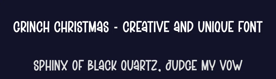 Grinch Christmas – Creative And Unique Font by creativeletter — Display Font — thumbnail 2