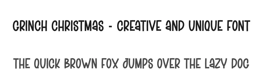 Grinch Christmas – Creative And Unique Font by creativeletter — Display Font