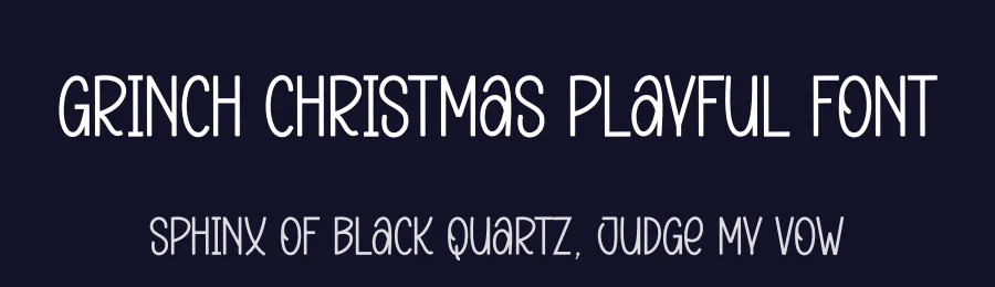 Grinch Christmas Playful Font by creativeletter — Display Font — thumbnail 2