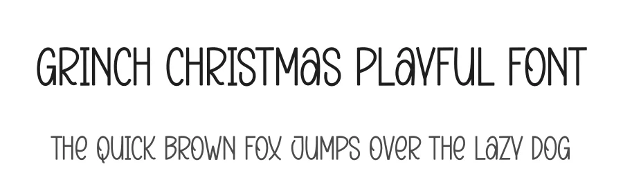 Grinch Christmas Playful Font by creativeletter — Display Font