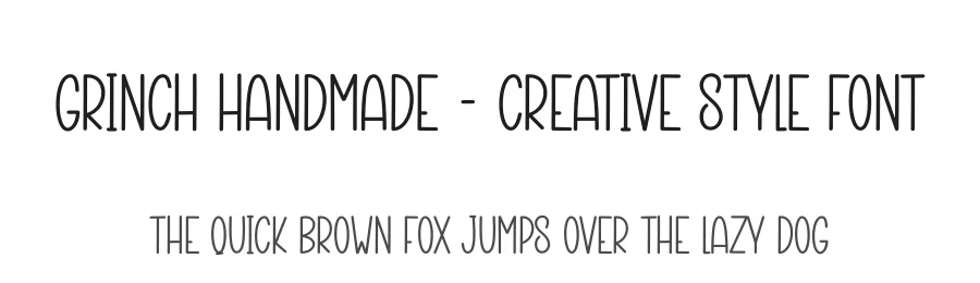 Grinch Handmade – Creative Style Font by creativeletter — Display Font
