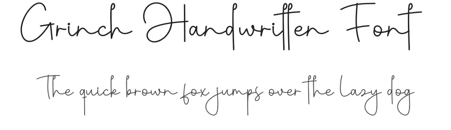 Grinch Handwritten Font by creativeletter — Script Handwritten Font