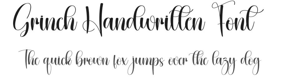 Grinch Handwritten Font by creativeletter — Script Handwritten Font