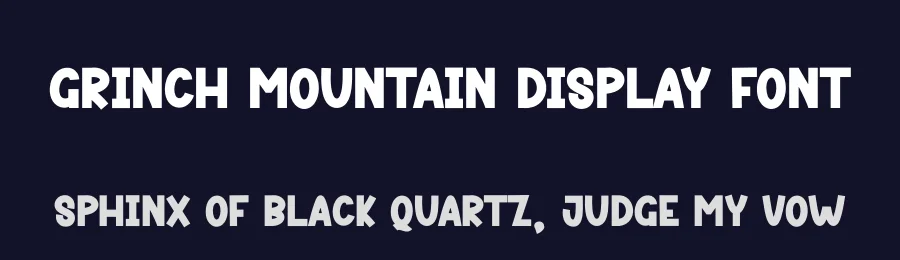 Grinch Mountain Display Font by andikastudio — Display Font — thumbnail 2