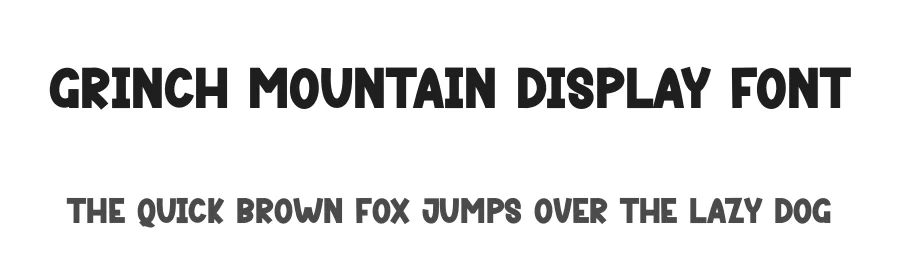 Grinch Mountain Display Font by andikastudio — Display Font