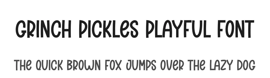 Grinch Pickles Playful Font by creativeletter — Display Font