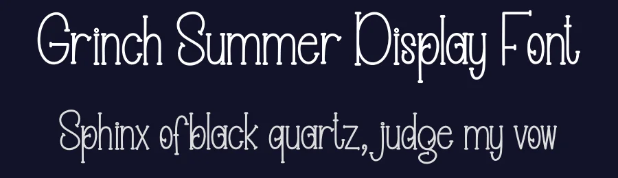 Grinch Summer Display Font by creativeletter — Display Font — thumbnail 2