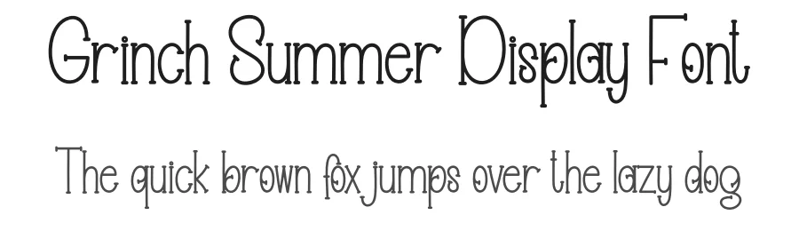 Grinch Summer Display Font by creativeletter — Display Font