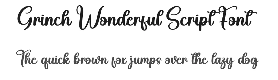 Grinch Wonderful Script Font by creativeletter — Script Handwritten Font