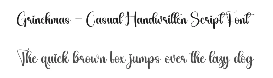 Grinchmas – Casual Handwritten Script Font by creativeletter — Script Handwritten Font