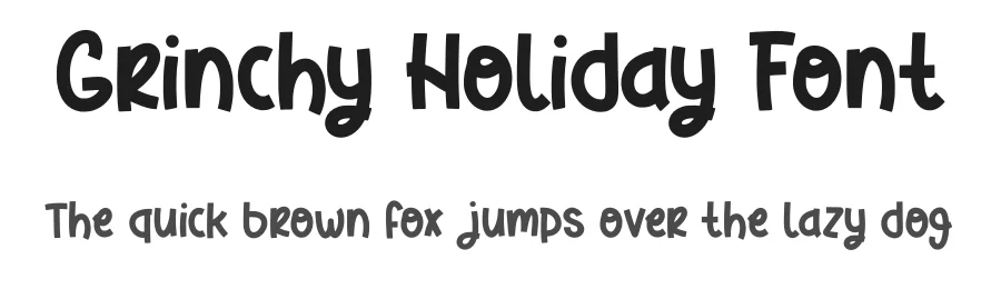Grinchy Holiday Font by Nadiratype — Display Font