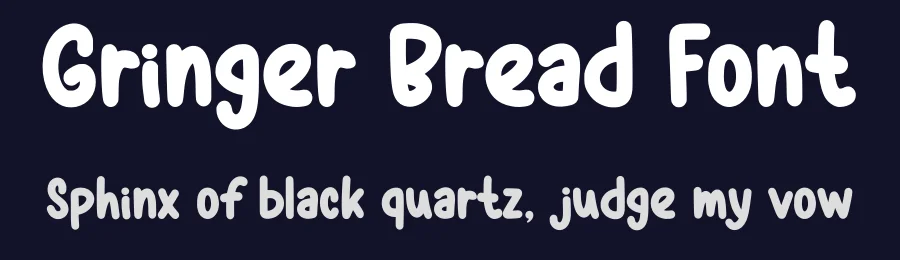 Gringer Bread Font by Nadiratype — Display Font — thumbnail 2