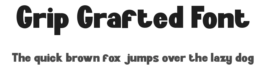 Grip Grafted Font by Flawless And Co β Sans Serif Font