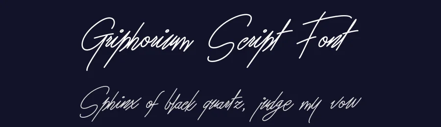 Griphorium Script Font by Mans Greback — Script Handwritten Font — thumbnail 2
