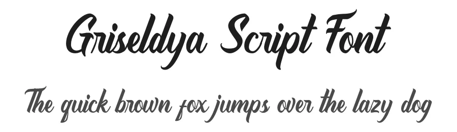 Griseldya Script Font by shanayastudio β Script Handwritten Font