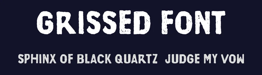 Grissed Font by Megflags — Display Font — thumbnail 2