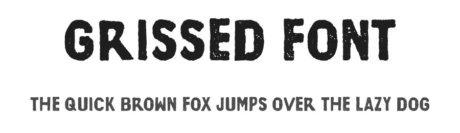 Grissed Font by Megflags — Display Font