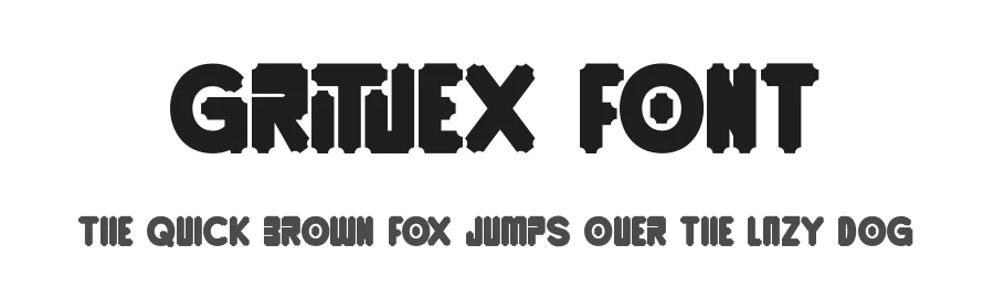 Gritjex Font by Rismatype — Display Font