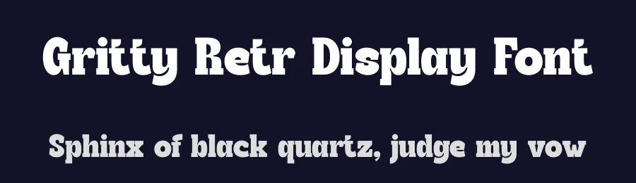 Gritty Retr Display Font by timelesstype.co — Display Font — thumbnail 2