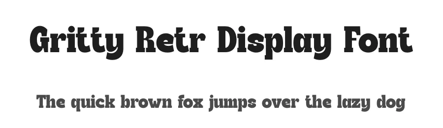 Gritty Retr Display Font by timelesstype.co — Display Font