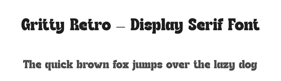 Gritty Retro – Display Serif Font by timelesstype.co — Display Font
