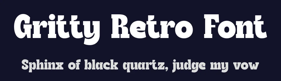 Gritty Retro Font by timelesstype.co — Slab Serif Font — thumbnail 2