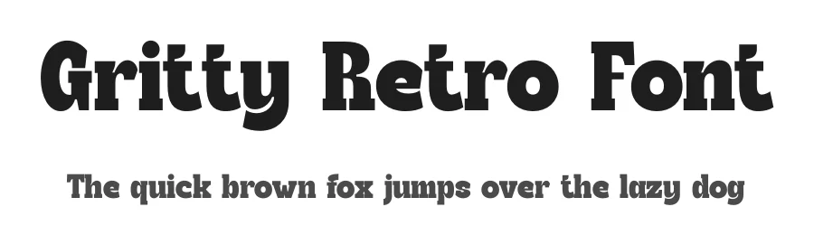 Gritty Retro Font by timelesstype.co — Slab Serif Font