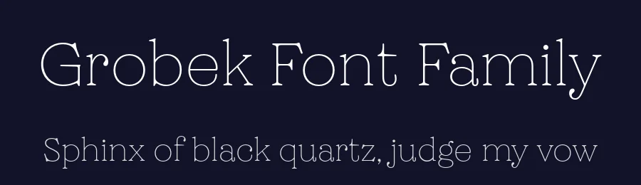 Grobek Font Family by Latinotype — Serif Font — thumbnail 2