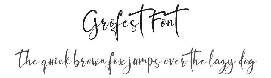 Grofest Font by khalwastudio — Script Handwritten Font