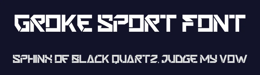 Groke Sport Font by Nirmana Visual — Display Font — thumbnail 2