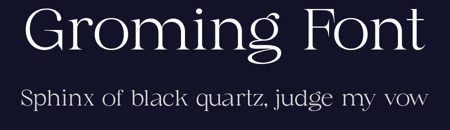 Groming Font by Vampstudio — Serif Font — thumbnail 2