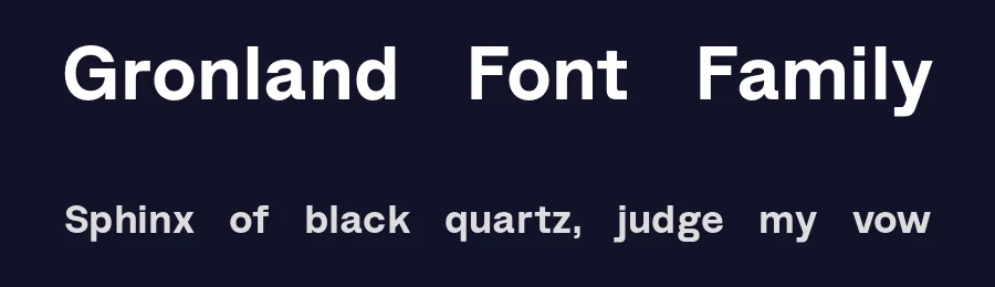 Gronland Font Family by Muhittin Güneş — Sans Serif Font — thumbnail 2