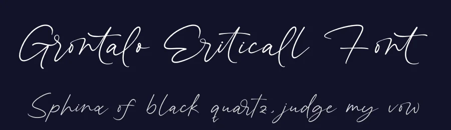 Grontalo Eriticall Font by stylishtype.co — Script Handwritten Font — thumbnail 2