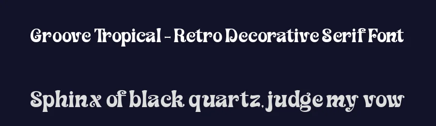 Groove Tropical – Retro Decorative Serif Font by timelesstype.co — Decorative Font — thumbnail 2