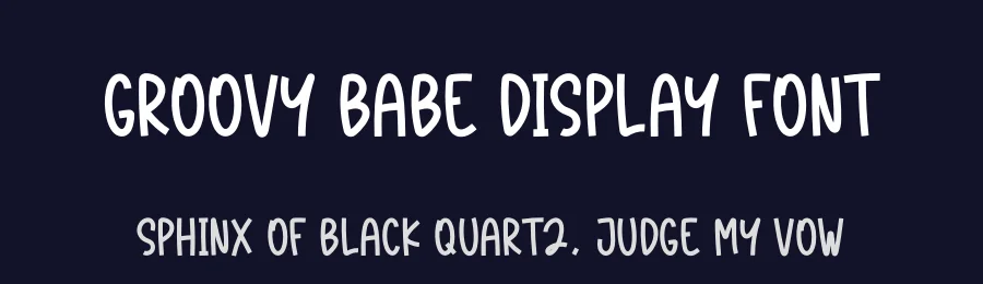 Groovy Babe Display Font by creativeletter — Display Font — thumbnail 2