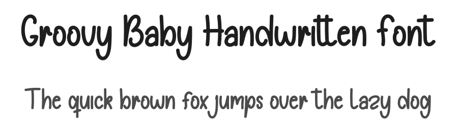 Groovy Baby Handwritten Font by andikastudio — Display Font