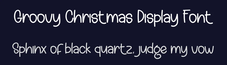 Groovy Christmas Display Font by creativeletter — Display Font — thumbnail 2