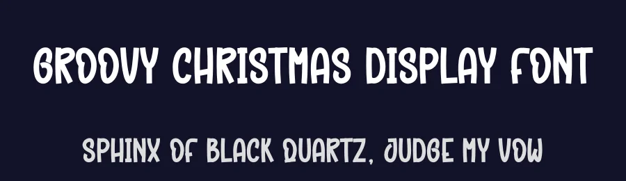 Groovy Christmas Display Font by creativeletter — Display Font — thumbnail 2